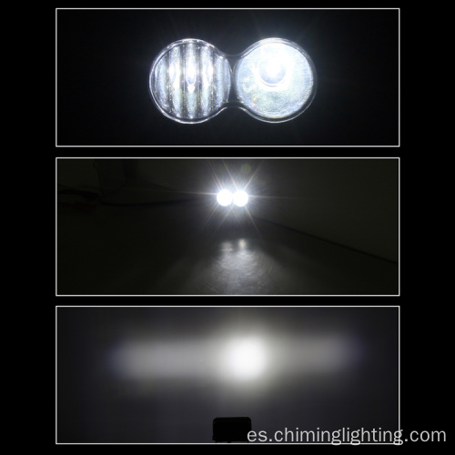 Luz de trabajo de Mini 3 pulgadas 9 W Luces de trabajo de motocicleta LED redondas cuadradas resaltar la luz de trabajo de LED único para la motocicleta